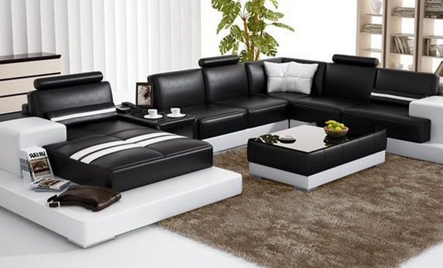 Forrey - U Leather Sofa Lounge Set